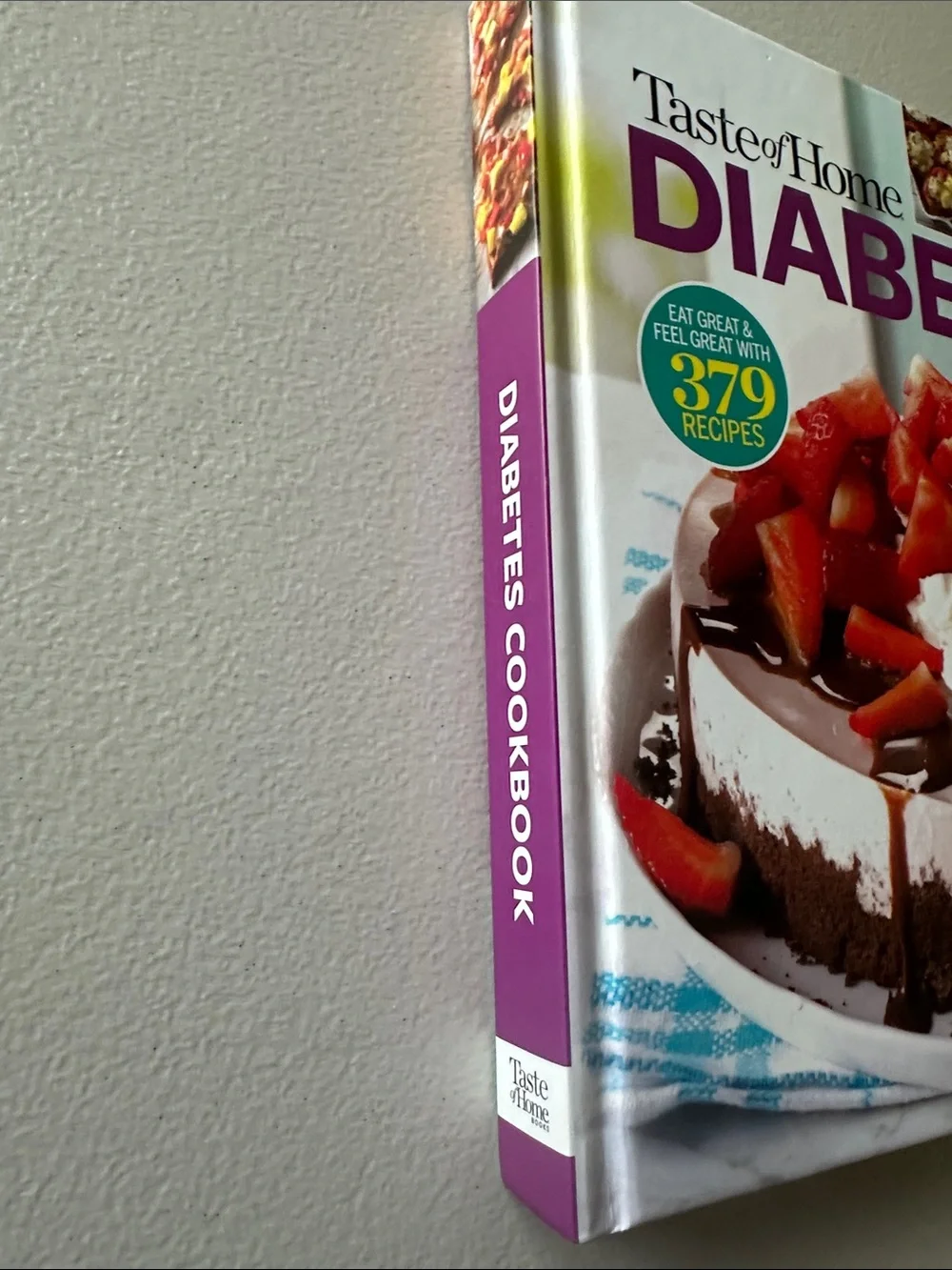 Taste of Home Diabetes Cookbook — Purple and Pink Cover